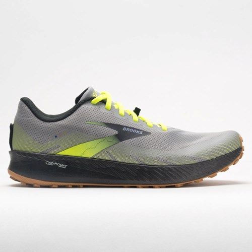 Gray / Nightlife / Black Orthofeet Brooks Catamount Men's Trail Running Shoes | GWSIZ7341