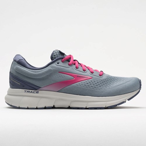 Gray / Nightshadow / Raspberry Orthofeet Brooks Trace Women's Running Shoes | WVLTG4513