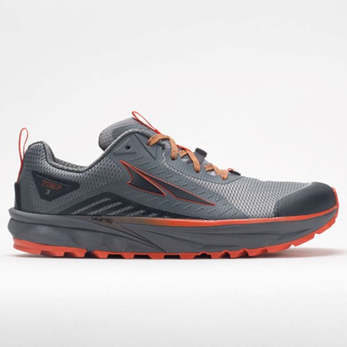 Gray / Orange Orthofeet Altra Timp 3 Men's Trail Running Shoes | KHSNL9187