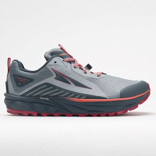 Gray / Pink Orthofeet Altra Timp 3 Women's Trail Running Shoes | BAVEW7630