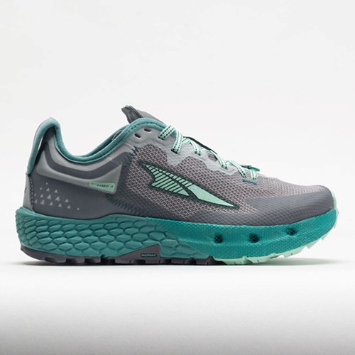 Gray / Teal Orthofeet Altra Timp 4 Women's Trail Running Shoes | SRBAM4931