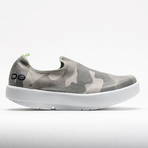 Green Camo Orthofeet OOFOS OOmg eeZee Limited Women's Walking Shoes | VOYTN4608