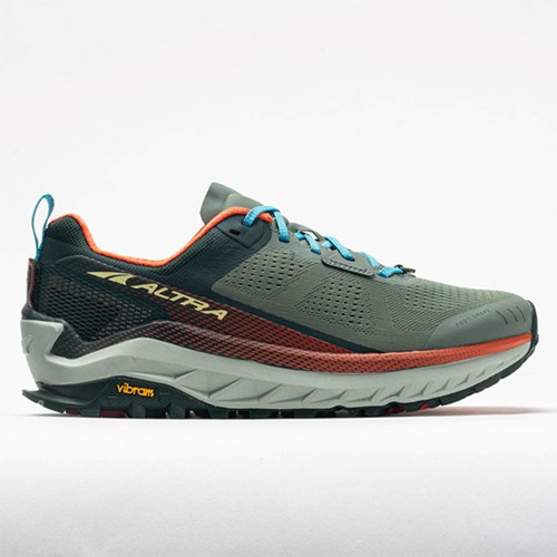 Green / Orange Orthofeet Altra Olympus 4 Men's Trail Running Shoes | QMSTC5786