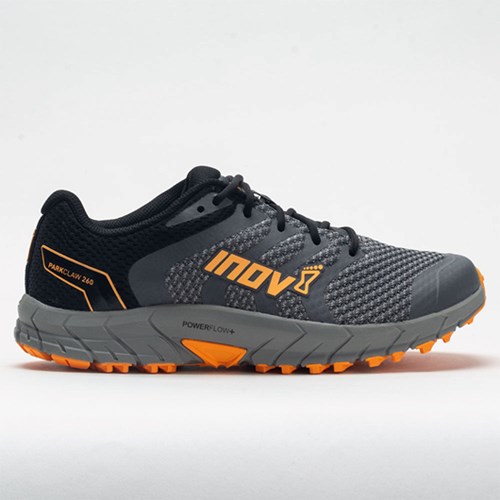 Grey / Black / Yellow Orthofeet Inov-8 Parkclaw 260 Knit Men's Trail Running Shoes | SUJBF8043