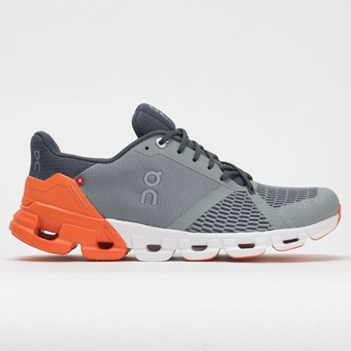 Grey / Orange Orthofeet On Cloudflyer Men's Running Shoes | XFCQE9357