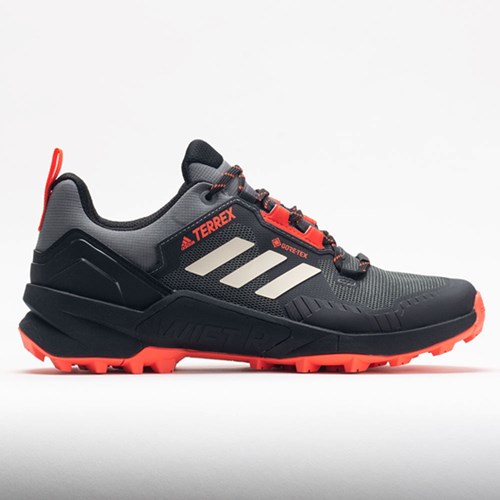 Grey / Wonder White / Solar Red Orthofeet adidas Terrex Swift R3 GTX Men's Hiking Shoes | UDWIM7690