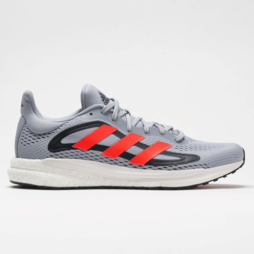 Halo Silver / Solar Red / Core Black Orthofeet adidas Solar Glide 4 Men's Running Shoes | JVPUA3164