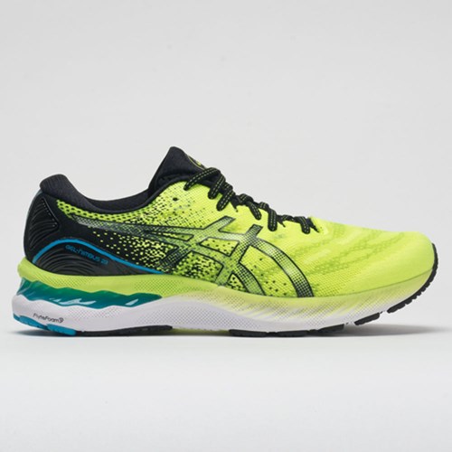 Hazard Green / Black Orthofeet ASICS GEL-Nimbus 23 Men's Running Shoes | LWACM2740