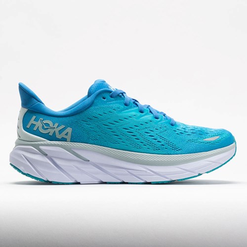 Ibiza Blue / Scuba Blue Orthofeet HOKA Clifton 8 Men's Running Shoes | SCMBV7129