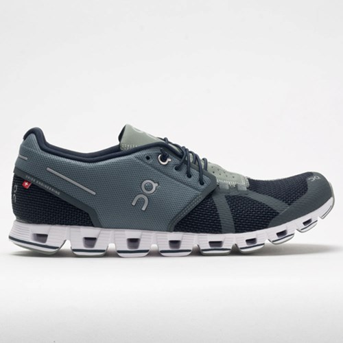 Lead / Black Orthofeet On Cloud Men's Running Shoes | EPWVH2640