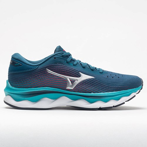 Legion Blue / Silver Orthofeet Mizuno Wave Sky 5 Waveknit Women's Running Shoes | WOFHZ6512