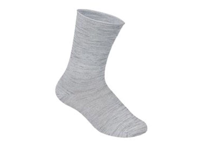 Light Gray Orthofeet Bamboo Diabetic Crew Unisex Socks | GIFHA8249