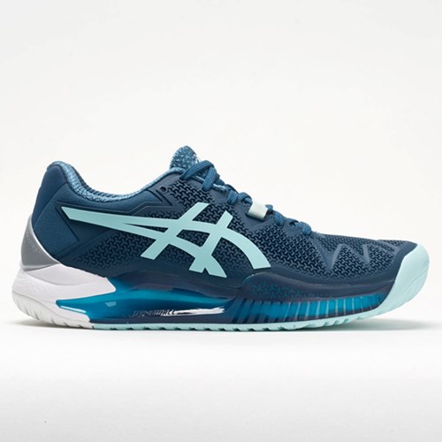 Light Indigo / Clear Blue Orthofeet ASICS GEL-Resolution 8 Women's Tennis Shoes | BXHJZ5037