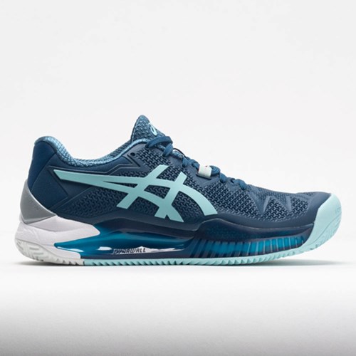 Light Indigo / Clear Blue Orthofeet ASICS GEL-Resolution 8 Clay Women's Tennis Shoes | VUWCQ5690