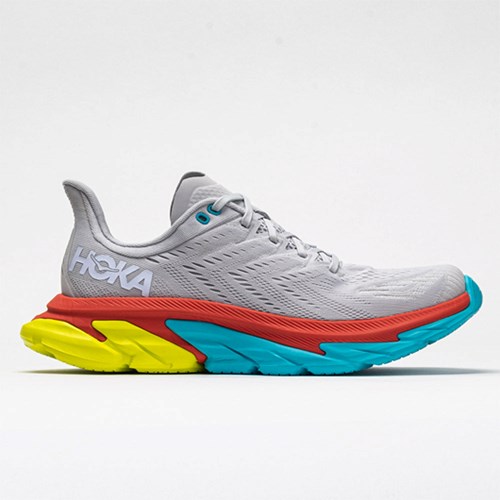 Lunar Rock / White Orthofeet Hoka One One Clifton Edge Men's Running Shoes | VEGFM1739