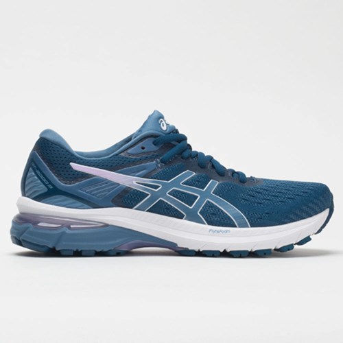 Mako Blue / Gray Floss Orthofeet ASICS GT-2000 9 Women's Running Shoes | ZOXWF4851