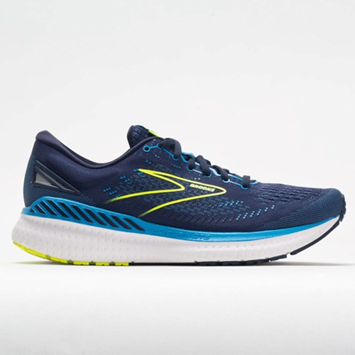 Navy / Blue / Nightlife Orthofeet Brooks Glycerin GTS 19 Men's Running Shoes | WSJBE6074