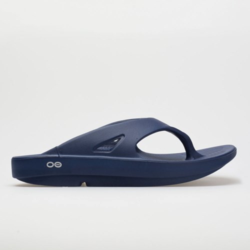 Navy Orthofeet OOFOS OOriginal Men's Slide Sandals | NSDZO0538