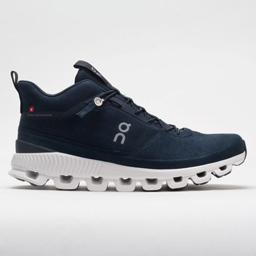 Navy Orthofeet On Cloud Hi Men's Lifestyle Sneakers | IQRFM1479