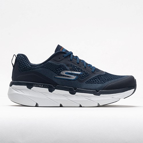 Navy Orthofeet Skechers Max Cushioning Premier Vantage Men's Walking Shoes | YOZWA0342