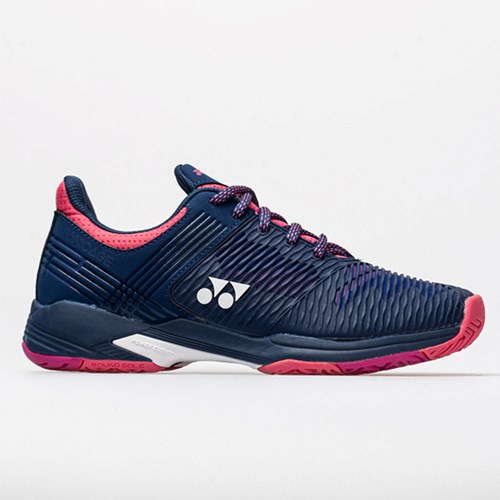 Navy Pink Orthofeet Yonex Power Cushion Sonicage 2 Women's Tennis Shoes | JNZUS9608