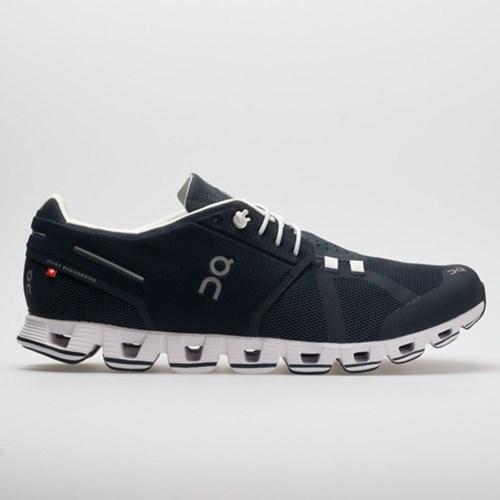 Navy / White Orthofeet On Cloud Men's Running Shoes | IPADK1639