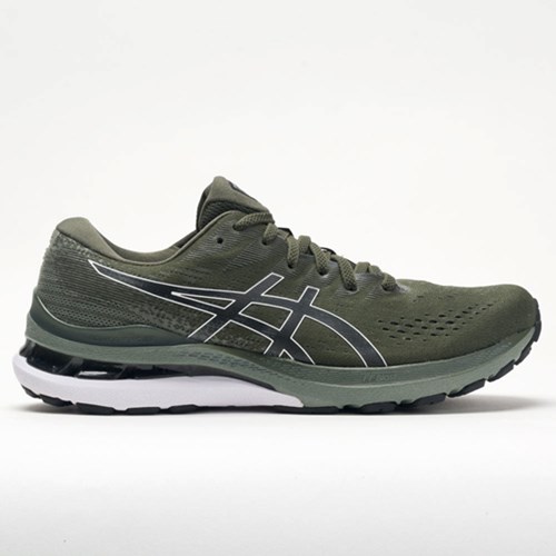 Olive Canvas / Black Orthofeet ASICS GEL-Kayano 28 Men's Running Shoes | FKYZO5978