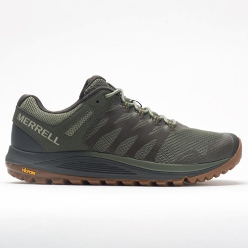 Olive Orthofeet Merrell Nova 2 Men's Trail Running Shoes | WJEIA5021