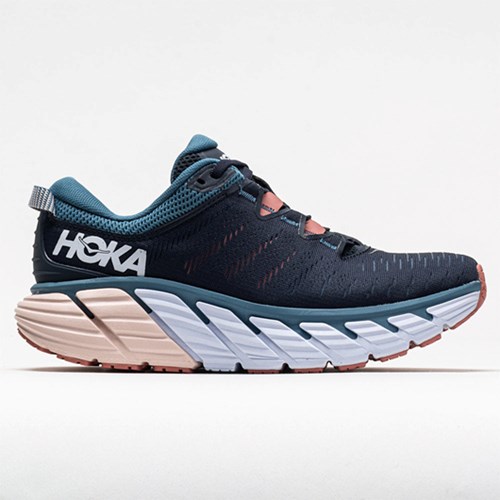 Oombre Blue / Rosette Orthofeet Hoka One One Gaviota 3 Women's Running Shoes | IOKWT7238