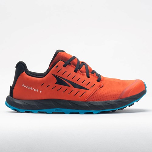 Orange / Black Orthofeet Altra Superior 5 Men's Trail Running Shoes | MHYRO4107