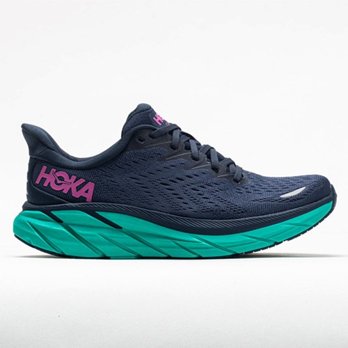 Outer Space / Atlantis Orthofeet Hoka One One Clifton 8 Women's Running Shoes | SNXHQ8326