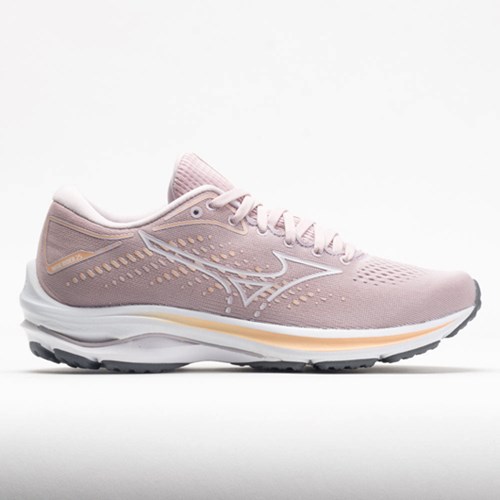 Pale Lilac / White Orthofeet Mizuno Wave Rider 25 Women's Running Shoes | YSHRU5423