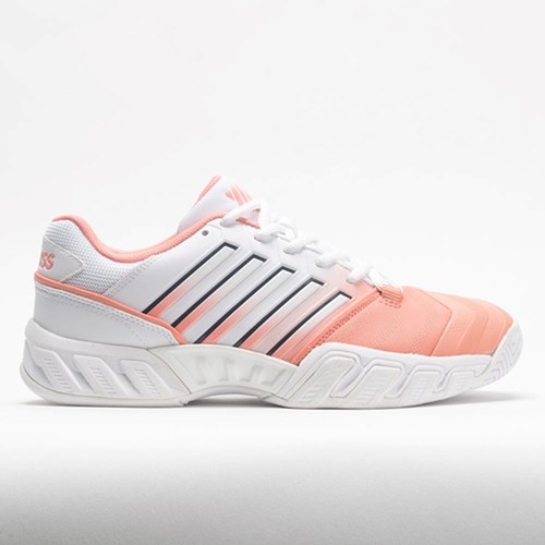 Peach Amber / White / Asphalt Orthofeet K-Swiss Bigshot Light 4 Women's Tennis Shoes | HIDXK2615