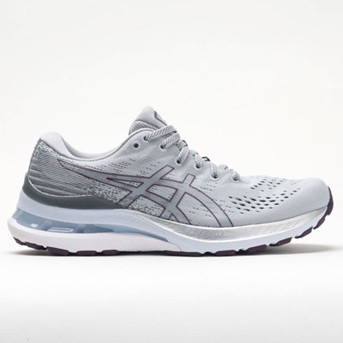 Piedmont Grey / Deep Plum Orthofeet ASICS GEL-Kayano 28 Women's Running Shoes | QMURB1396