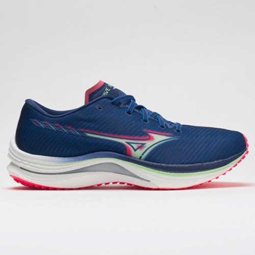 Princess Blue / Paradise Pink Orthofeet Mizuno Wave Rebellion Men's Running Shoes | HAIBT2315