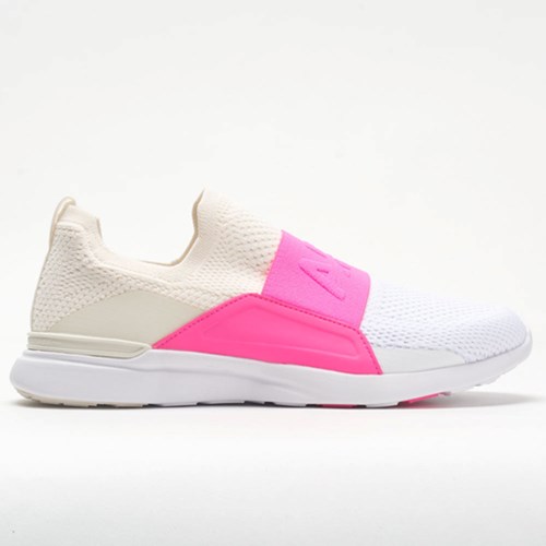 Pristine / Fusion Pink / White Orthofeet APL TechLoom Bliss Women's Lifestyle Sneakers | RZOTF4320