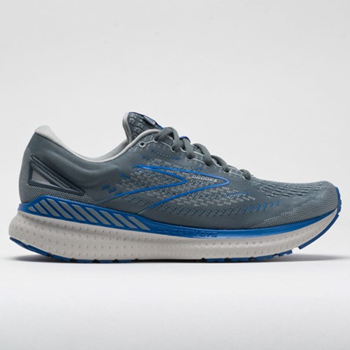 Quarry / Gray / Dark Blue Orthofeet Brooks Glycerin GTS 19 Men's Running Shoes | FQKGO7183