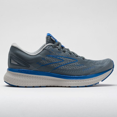 Quarry / Gray / Dark Blue Orthofeet Brooks Glycerin 19 Men's Running Shoes | TUKNZ4176