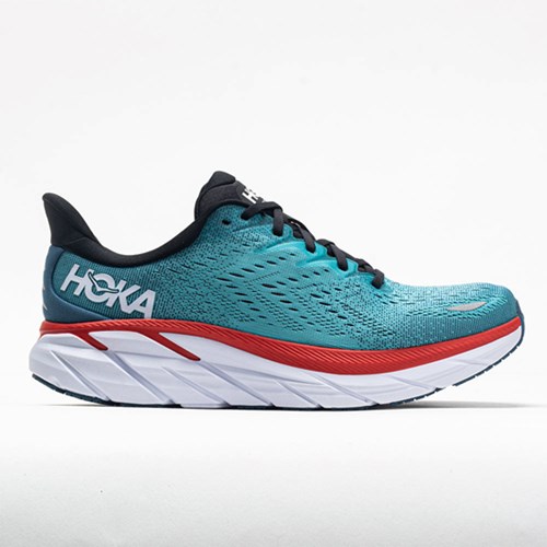 Real Teal / Aquarelle Orthofeet Hoka One One Clifton 8 Men's Running Shoes | NCHFR1645