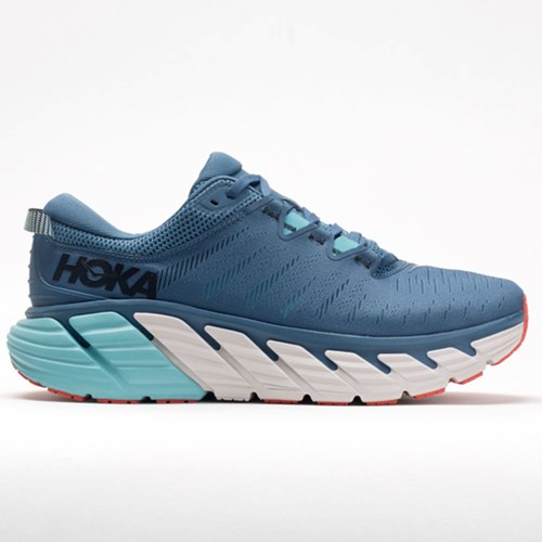 Real Teal / Aquarelle Orthofeet Hoka One One Gaviota 3 Men's Running Shoes | URDHO1589