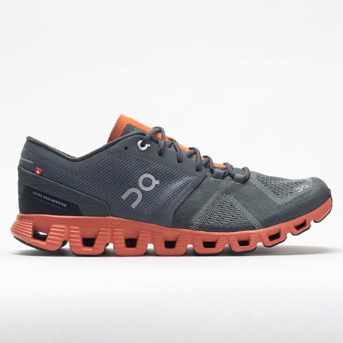 Rust / Rock Orthofeet On Cloud X Men's Running Shoes | XQRZF4376