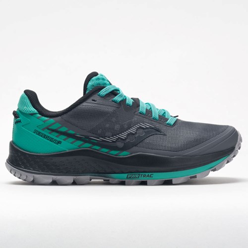 Shadow / Jade Orthofeet Saucony Peregrine 11 Women's Trail Running Shoes | OKVLI0273