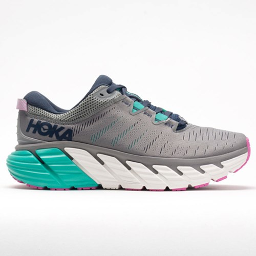 Sharkskin / Outer Space Orthofeet Hoka One One Gaviota 3 Women's Running Shoes | QWGZN0258