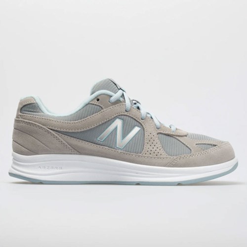 Silver / Aqua Orthofeet New Balance 877 Women's Walking Shoes | FXDBA8263