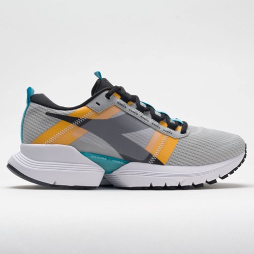 Silver / Black / Scuba Blue Orthofeet Diadora Mythos Blushield Elite TRX 2 Men's Running Shoes | FEMSD3826