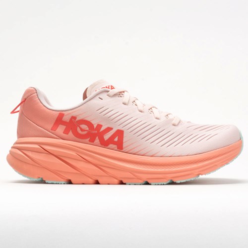 Silver Peony / Cantaloupe Orthofeet Hoka One One Rincon 3 Women's Running Shoes | ELRAM6489