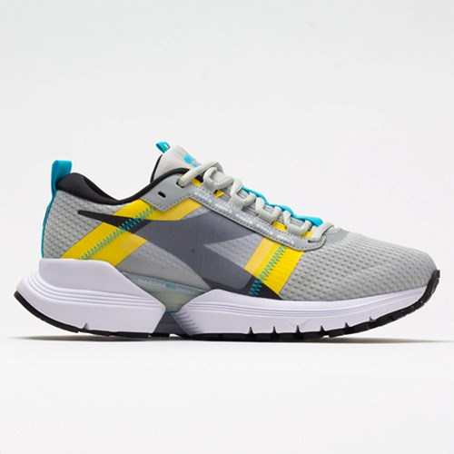 Silver / Yellow / Black Orthofeet Diadora Mythos Blushield Elite TRX 2 Women's Running Shoes | LOFUP4761