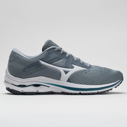 Sleet / White Orthofeet Mizuno Wave Inspire 17 Men's Running Shoes | TUBPI5120