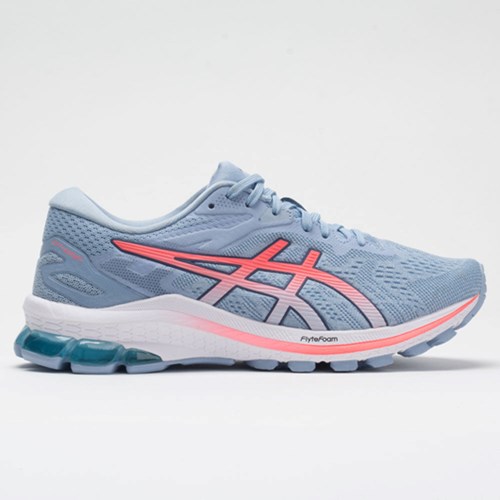 Soft Sky / Blazing Coral Orthofeet ASICS GT-1000 10 Women's Running Shoes | GLYOV2891