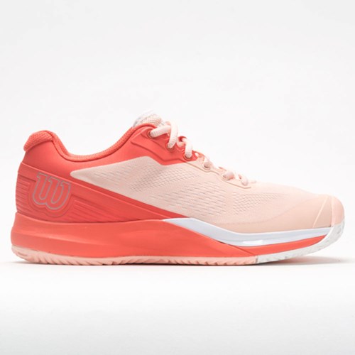 Tropical Peach / Hot Coral / White Orthofeet Wilson Rush Pro 3.5 Women's Tennis Shoes | TOXIM7126